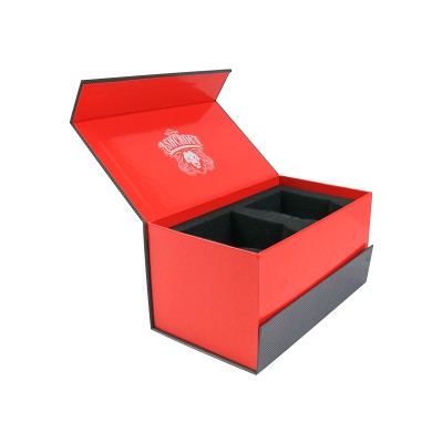 Custom Logo Printed Magnetic Cardboard Luxury Packaging wine glass boxes