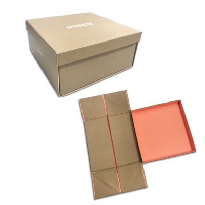 New Product HC Packaging Custom LOGO Kraft paper boxes Wholesale fold paper box with lid