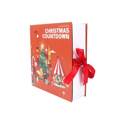 Custom Luxury Logo Printed christmas advent calendar packaging box