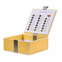 Custom retail logo printed Rigid Cardboard Gift Packaging tea box